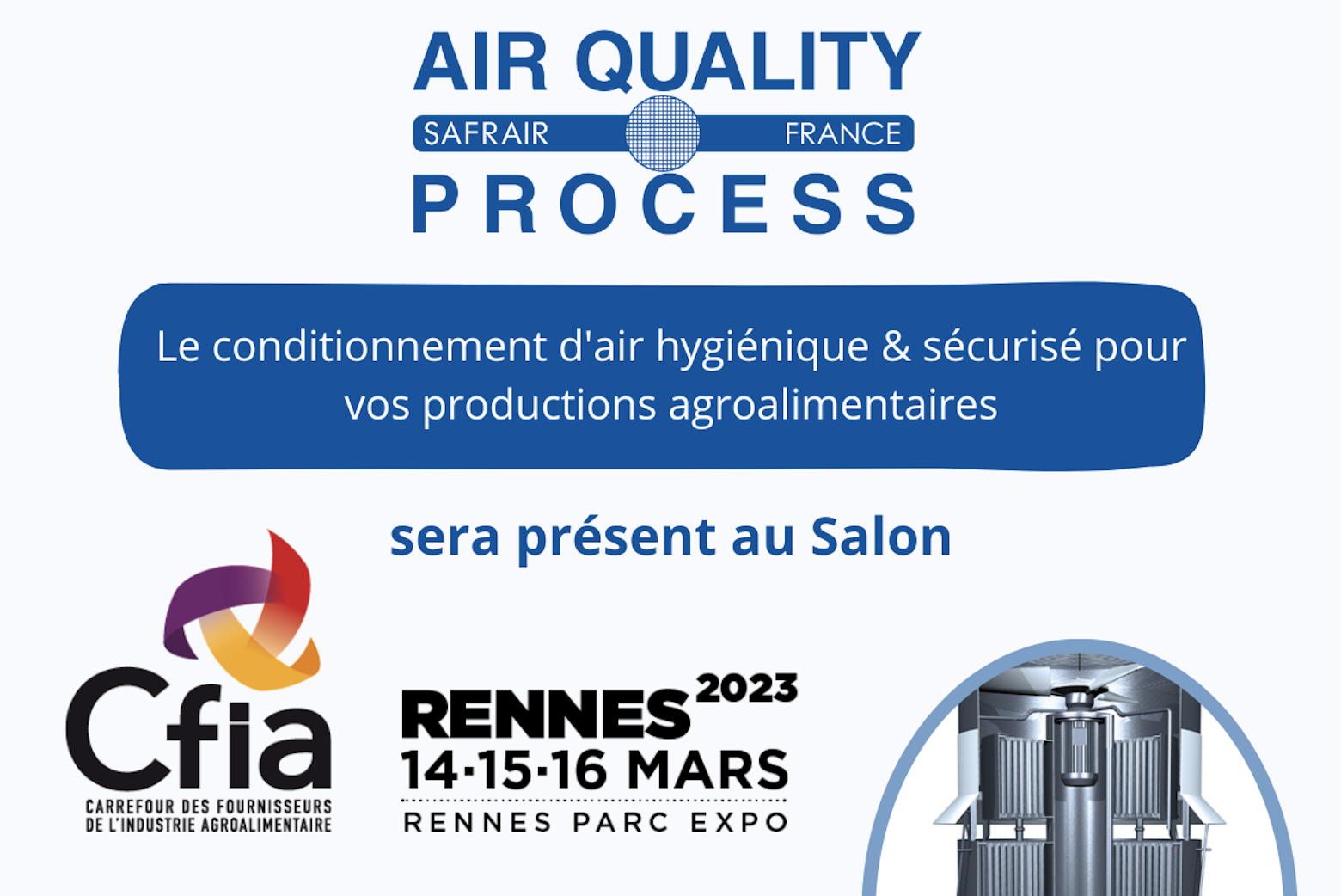 Air Quality Process au CFIA de Rennes en 2023